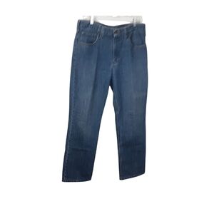 Carhartt Relaxed Fit 5 Pocket Men's 34Wx32L 100% Cotton Denim Jeans Blue